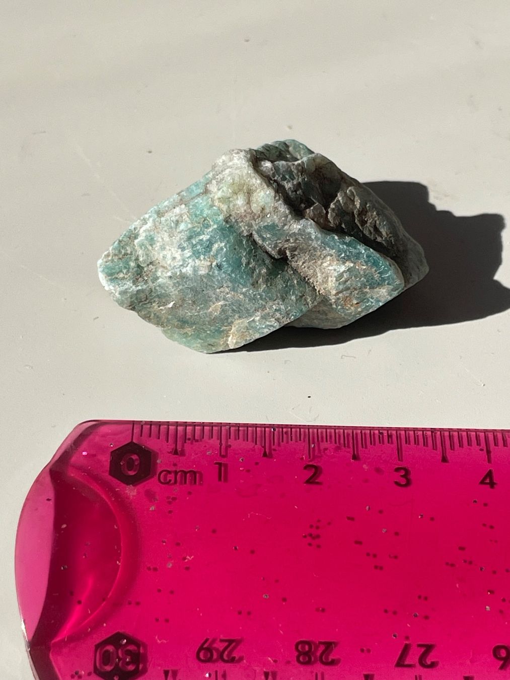 Minerali & Pietre curative: Amazonit-Rohstein aus alter Mine – Nuovo e nell'imballaggio originale da Schiers venduto da sisikristall 3