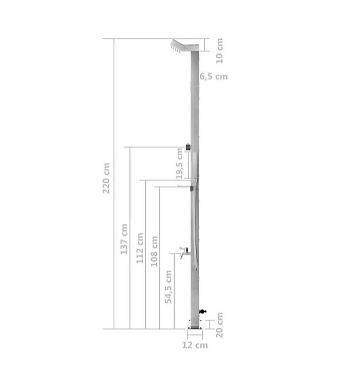 Duschen: Gartendusche Edelstahl 220cm – Gebraucht aus Bern von Ssra 4