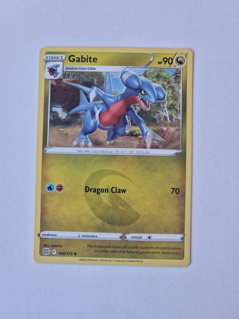 Pokémon Carte collezionabili: Pokemon - Gabite 108/172 – Usato da Greifensee venduto da Janali01