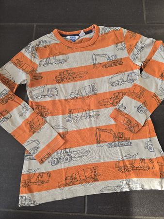 Langarmshirt Gr. 140 mit Bagger Motiv