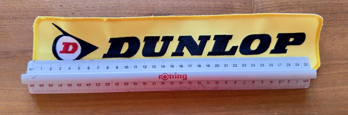 Toppe: Aufnäher Stick Stoff Patch DUNLOP – Nuovo (secondo la descrizione) da Haegendorf venduto da Chruege 3