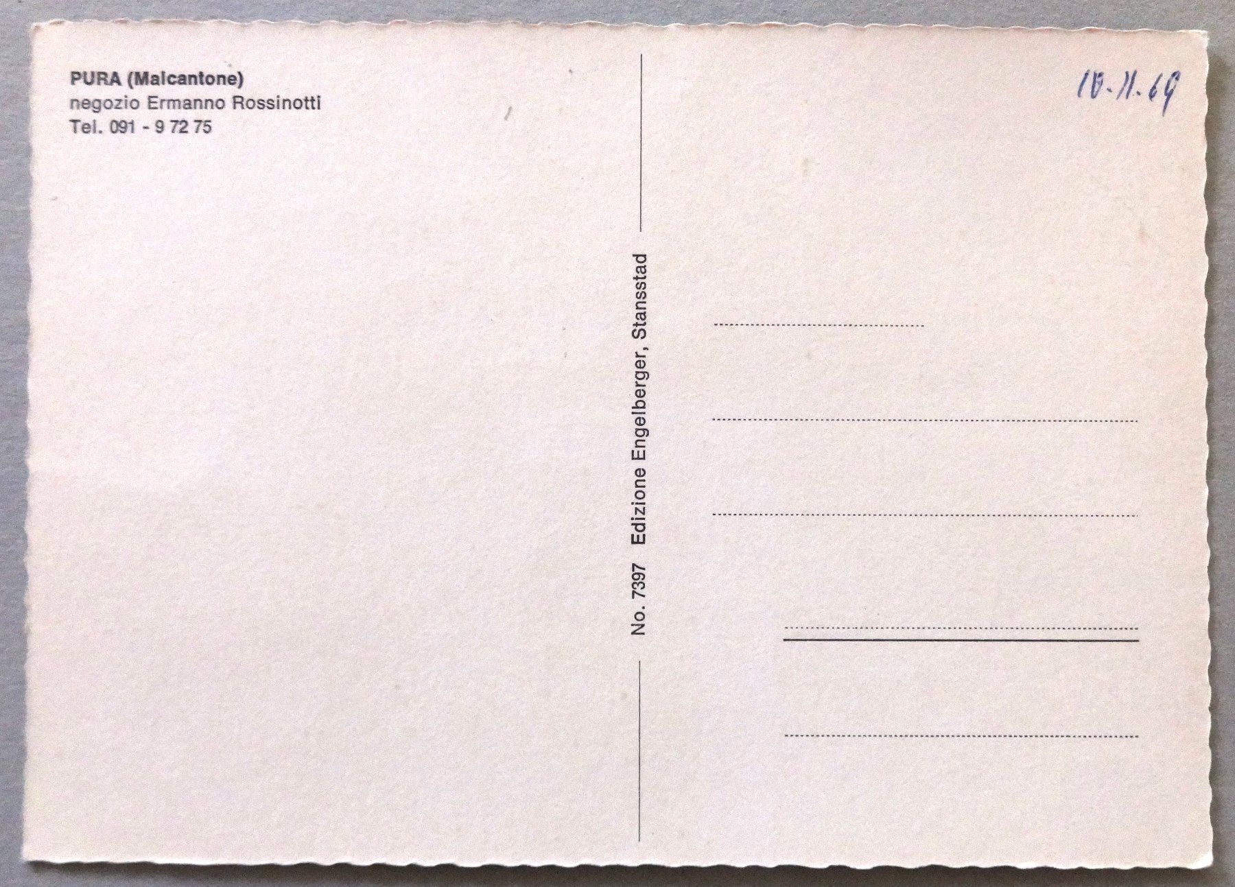 Cartoline postali: Pura (Malcantone) – Usato da Fétigny venduto da Billy2miny 1