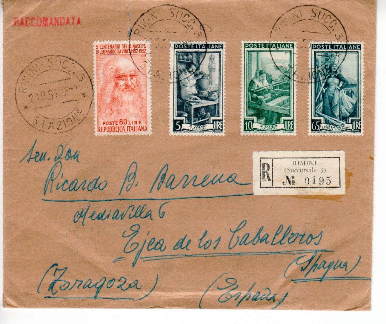 Alle Briefmarken: Brief, Italien – Gebraucht aus Wolhusen von Curver9