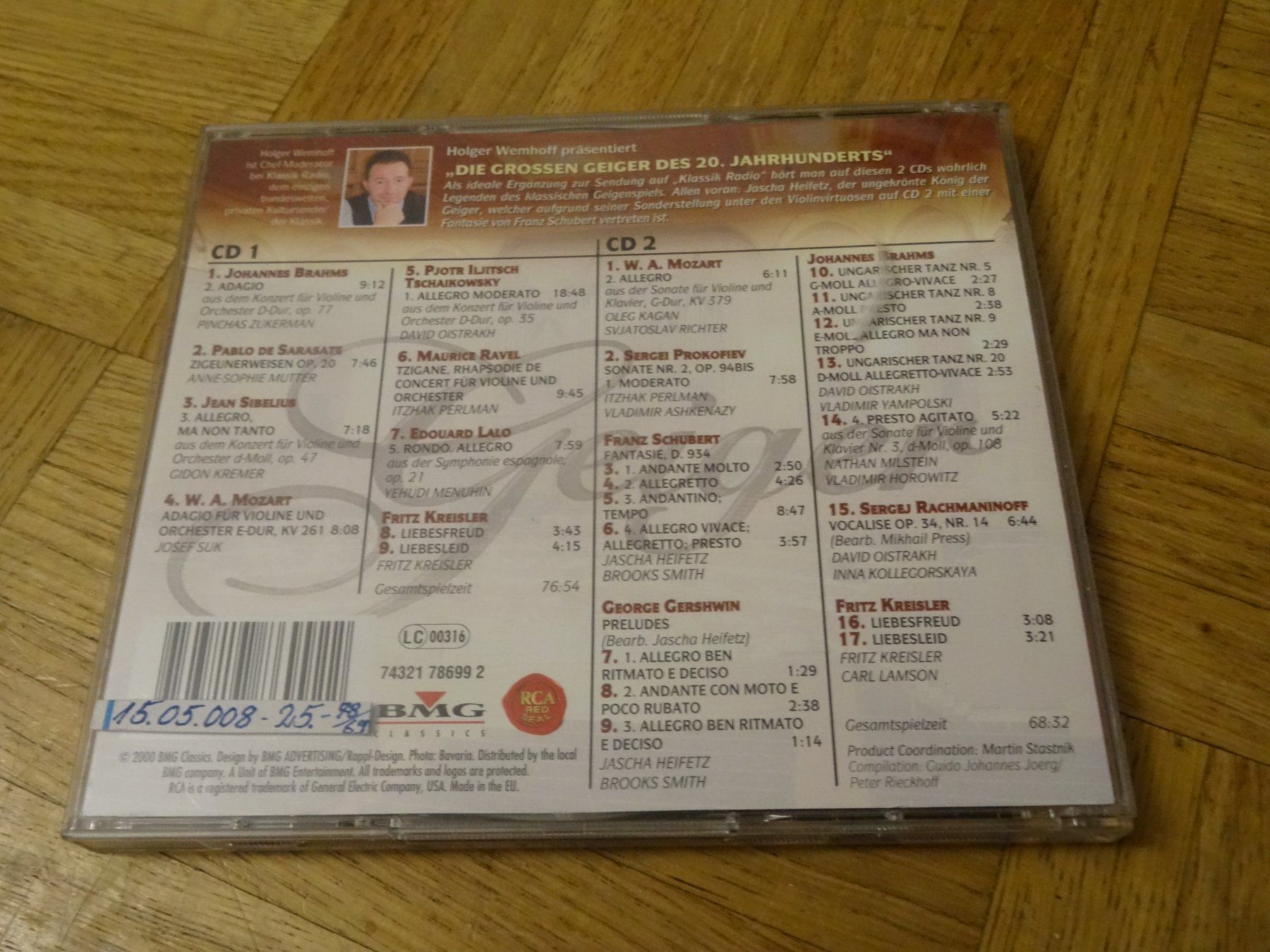 CDs: Die Grossen Geiger des 20. Jahrhunderts CD – Gebraucht aus Olten von Disc-Ausverkauf 1
