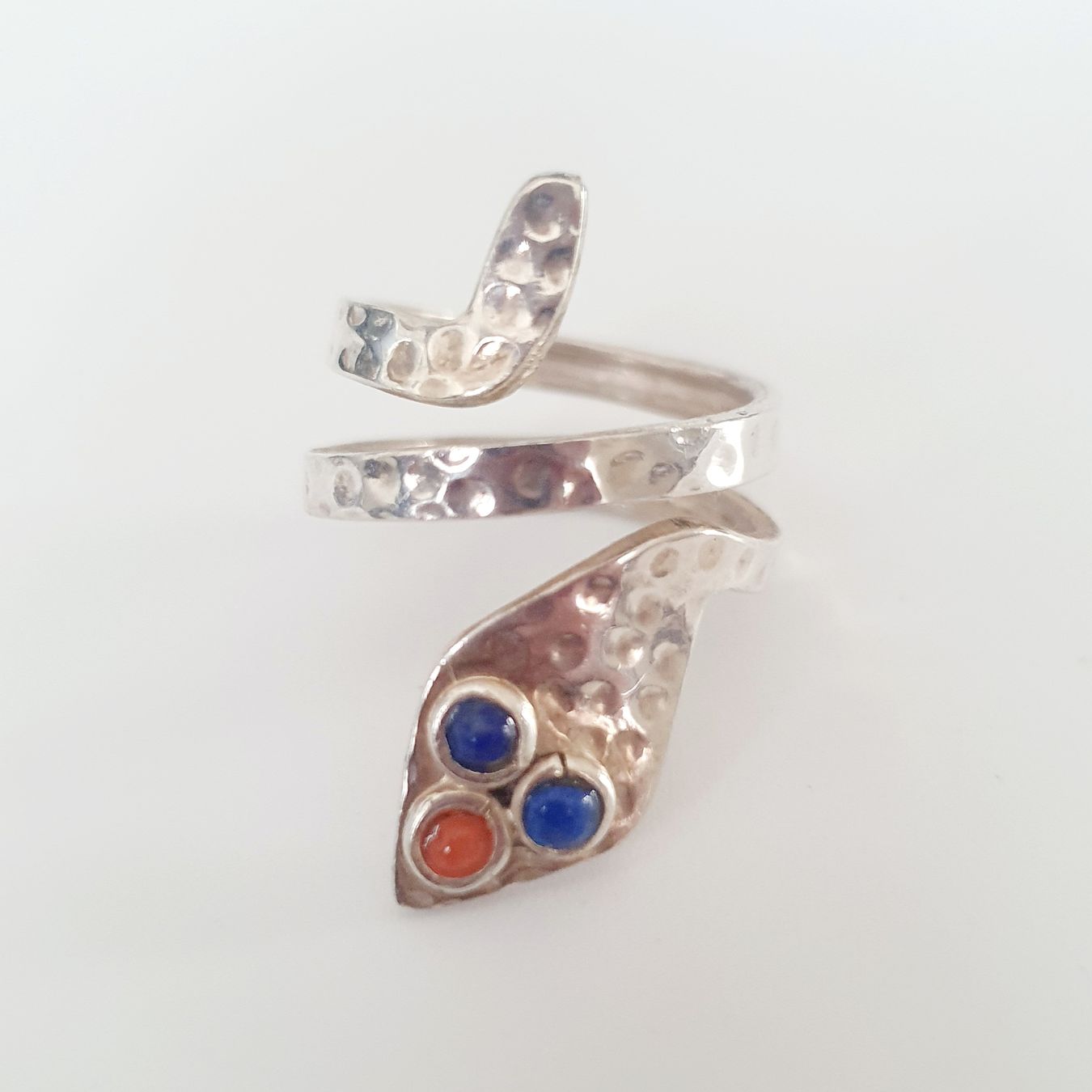 Anelli: Vintage 925 Silber Ring  Schlangenring mit Steinen, Gr 17,4 – Usato da Kreuzlingen venduto da Wunderkiste123 5
