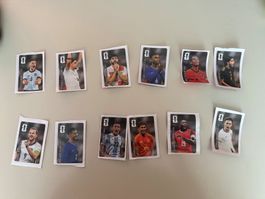 12x WM Panini 2026 Coca Cola Stickers - Komplett set