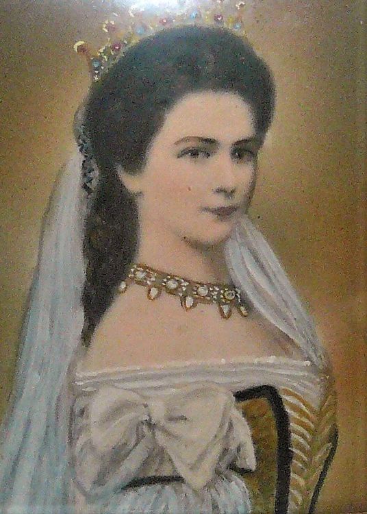 Gobelin Stickpackung „Elisabeth Von Österreich, Königin Sissi“ – 50x70 Cm, Halber Kreuzstich, Inkl. Garn & Gedrucktem Stramin