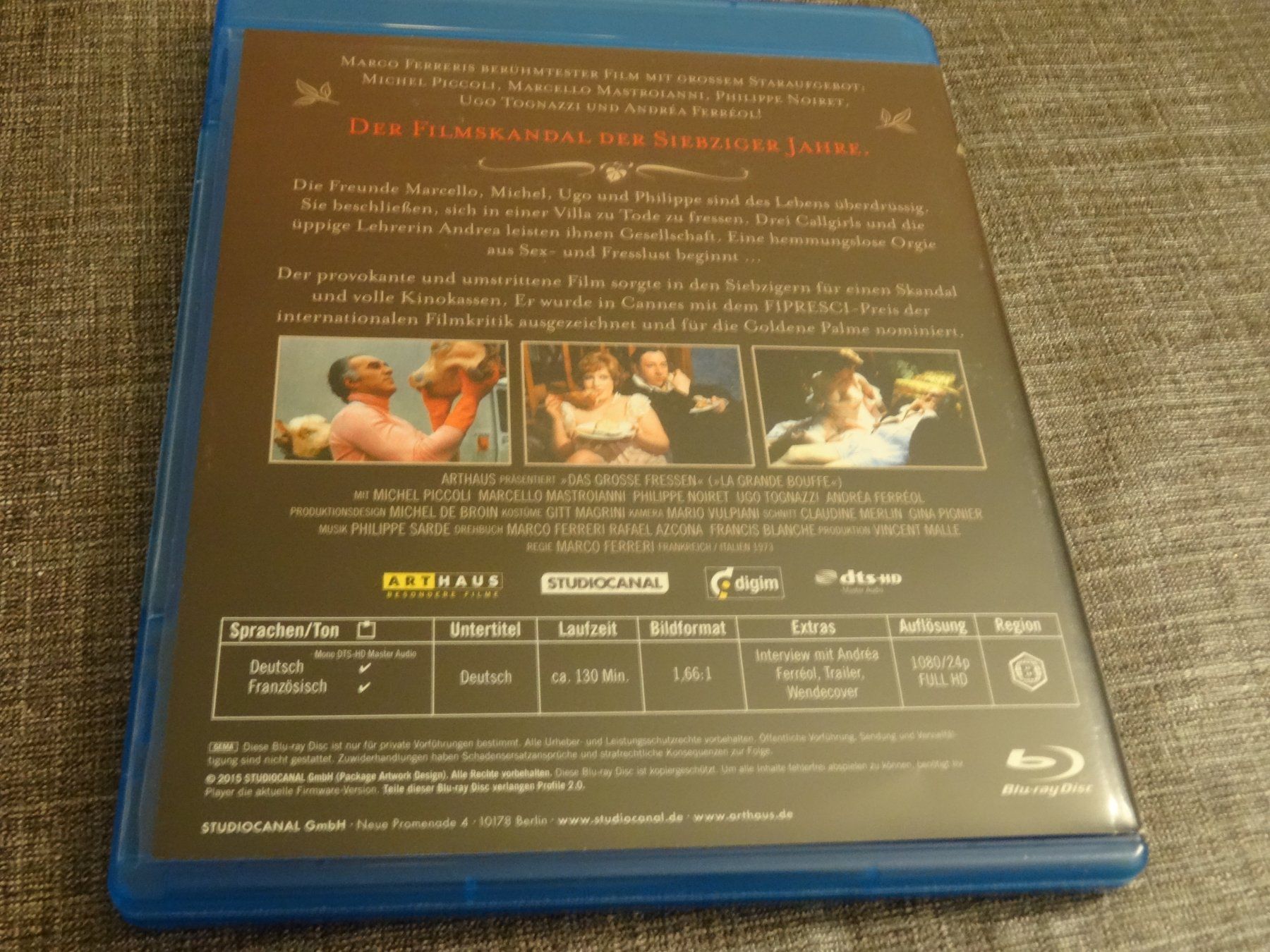 Tutti i DVDs: Blu-ray Das grosse Fressen Arthaus – Usato da Olten venduto da Disc-Verkauf 2