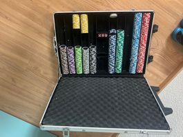Poker Spiel Set (2 stuck) mit Tischauflage und Zubehör