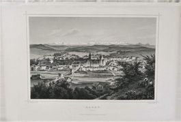 Aarau Stahlstich von Rohbock