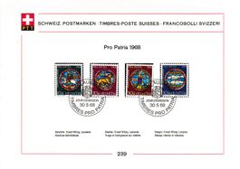Schweiz Postmarken Pro Patria 1968 Neuf et Oblitéré