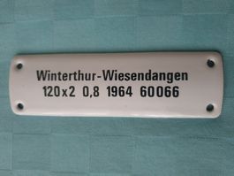 Emailschild  Winterthur - Wiesendangen