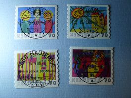 2000 aus Markenheftchen Kinder Zeichen ET Orts-Vollstempel