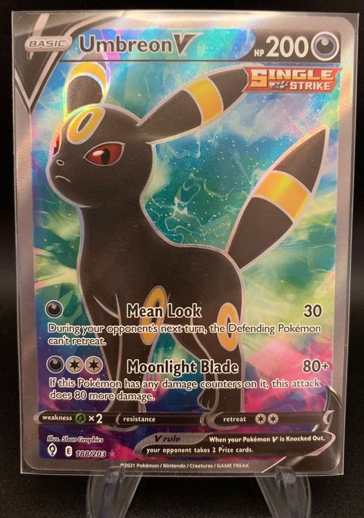 Pok Mon Karte Umbreon V Englisch Kaufen Auf Ricardo