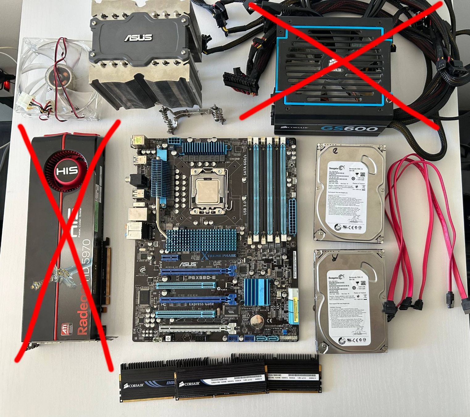 Asus PC: PC Komplett-Set ASUS X58 + Xeon + RAM – Usato da Zürich venduto da mozii
