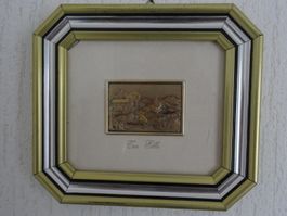Lot 3 tableaux argent 925  2x /18 x 16 cm // 1x /20 x 18 cm