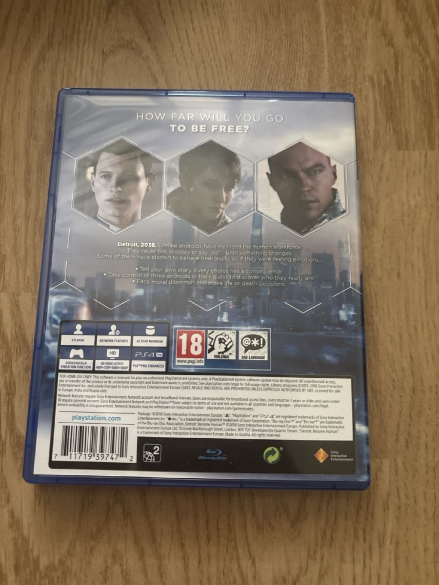 Sony Spiele: Detroit Become Human - PS4 – Gebraucht aus Zofingen von adm_bl56 1