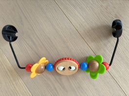 Neuwertiger Spielbügel für Babybjörn-Wippe schwarz-bunt