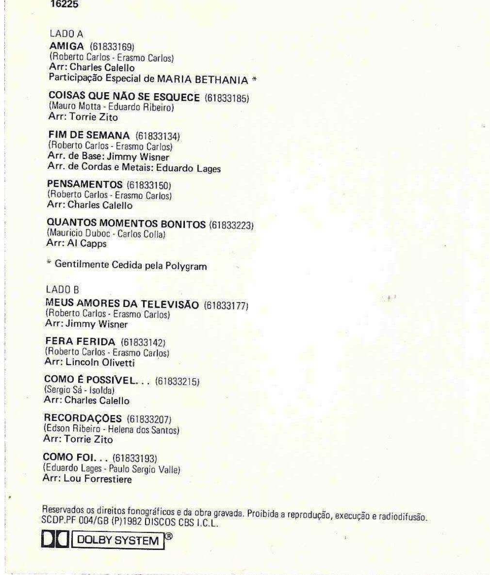 Musicassette: ROBERTO CARLOS  ( CASSETTE AUDIO ) – Usato da Bex venduto da Giorgiob 1
