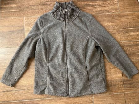 C&A Canda Strickjacke Trainingsjacke grau Gr. L