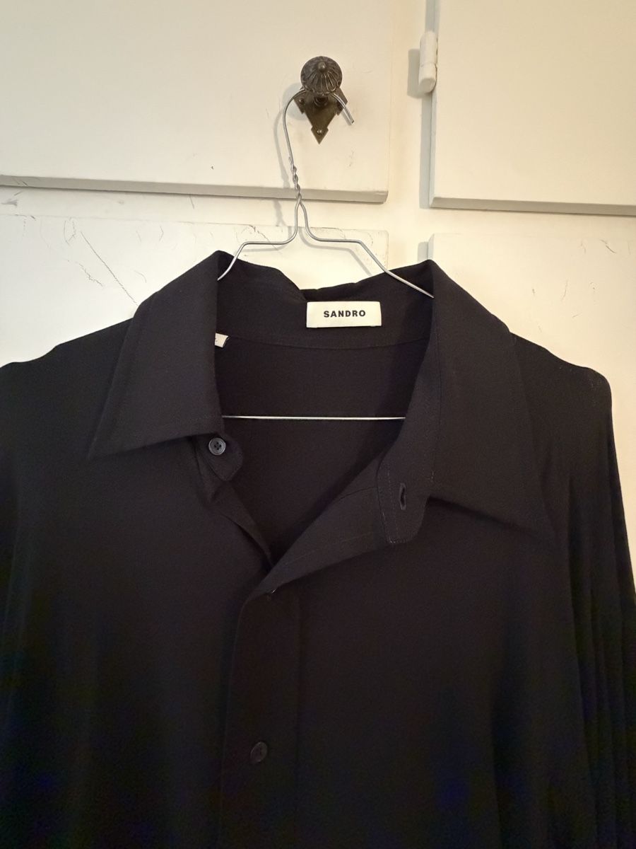 Sandro Chemises: Camicia Sandro nera taglia L usata – Neuf (Voir description) à Lugano par can_xdd8 1