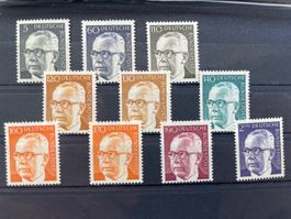 BRD Heinemann 1970-72 Serie postfrisch **