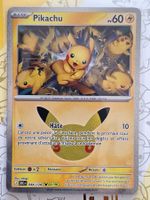 Pikachu 22/30 - FRANCAISE Pikachu Coll. - 30th Celebration