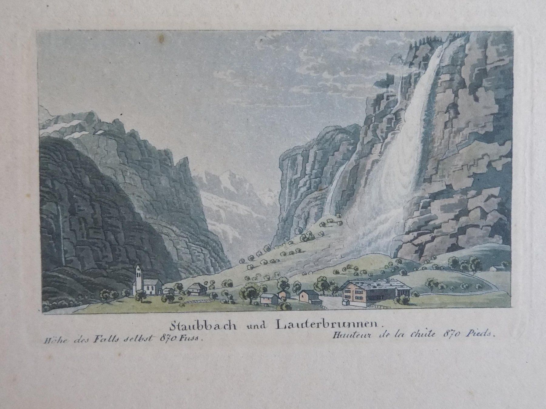 Incisioni: Lauterbrunnen und Staubbach – Usato da Risch venduto da Antikfee 6