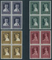 FL - 1955 - Rotes Kreuz - Viererblock - postfrisch **