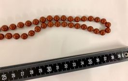 Prächtige Edelstein Halskette 40 cm lang