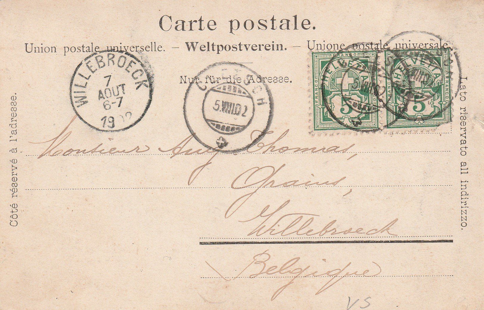 Ansichtskarten: Rhonegletscher mit Hotel-1902- Wallis – Gebraucht aus uttwil von koe_z8jm 1