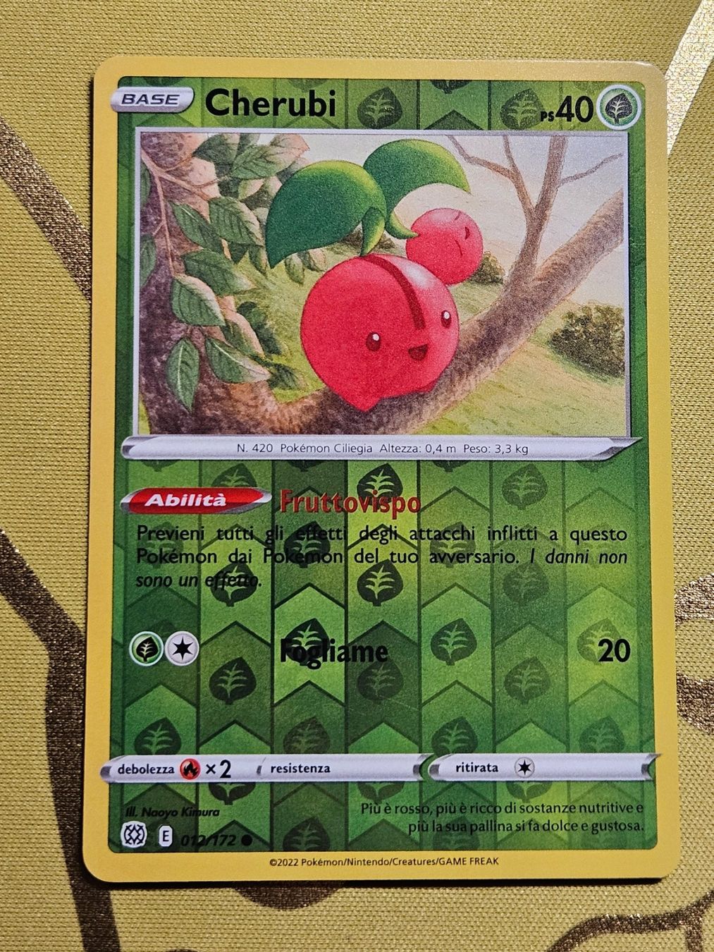 Pokémon Carte collezionabili: Brilliant Stars - Cherubi 012/172 IT – Usato da Bellinzona venduto da Pokemarco