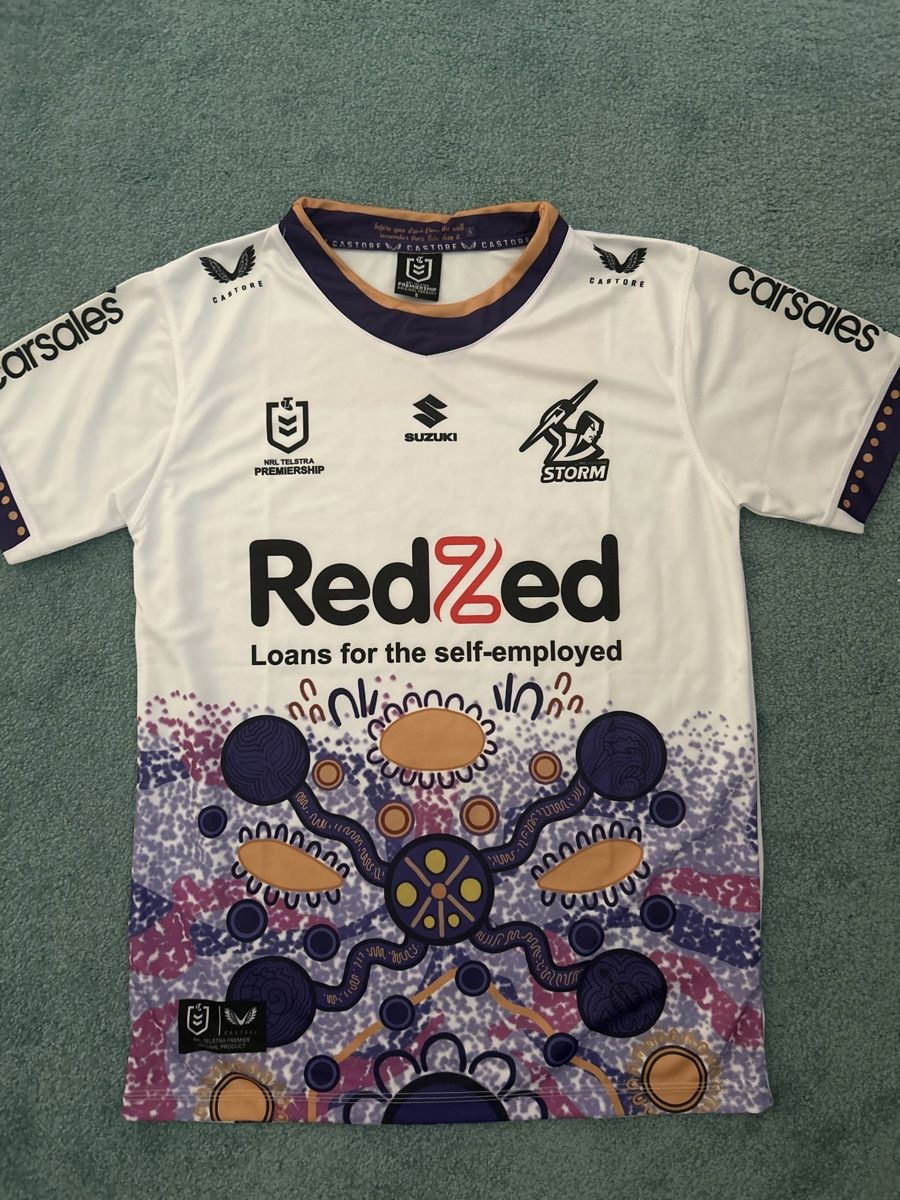 Canottiere & Pantaloni: Trikot Melbourne Storms Shirt – Usato da Bern venduto da floorball_zoro