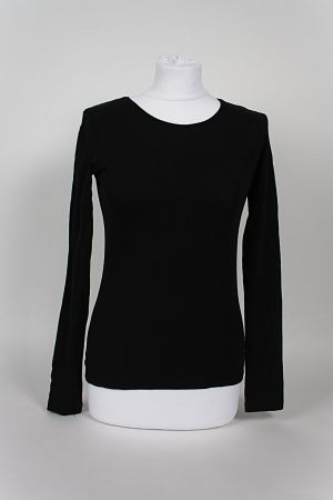 H&M Basic schwarzer, dünner Pullover, Gr. 158/164