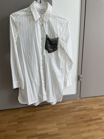 Gestreifte Damenbluse Gr.42 Anna Maria Paletti