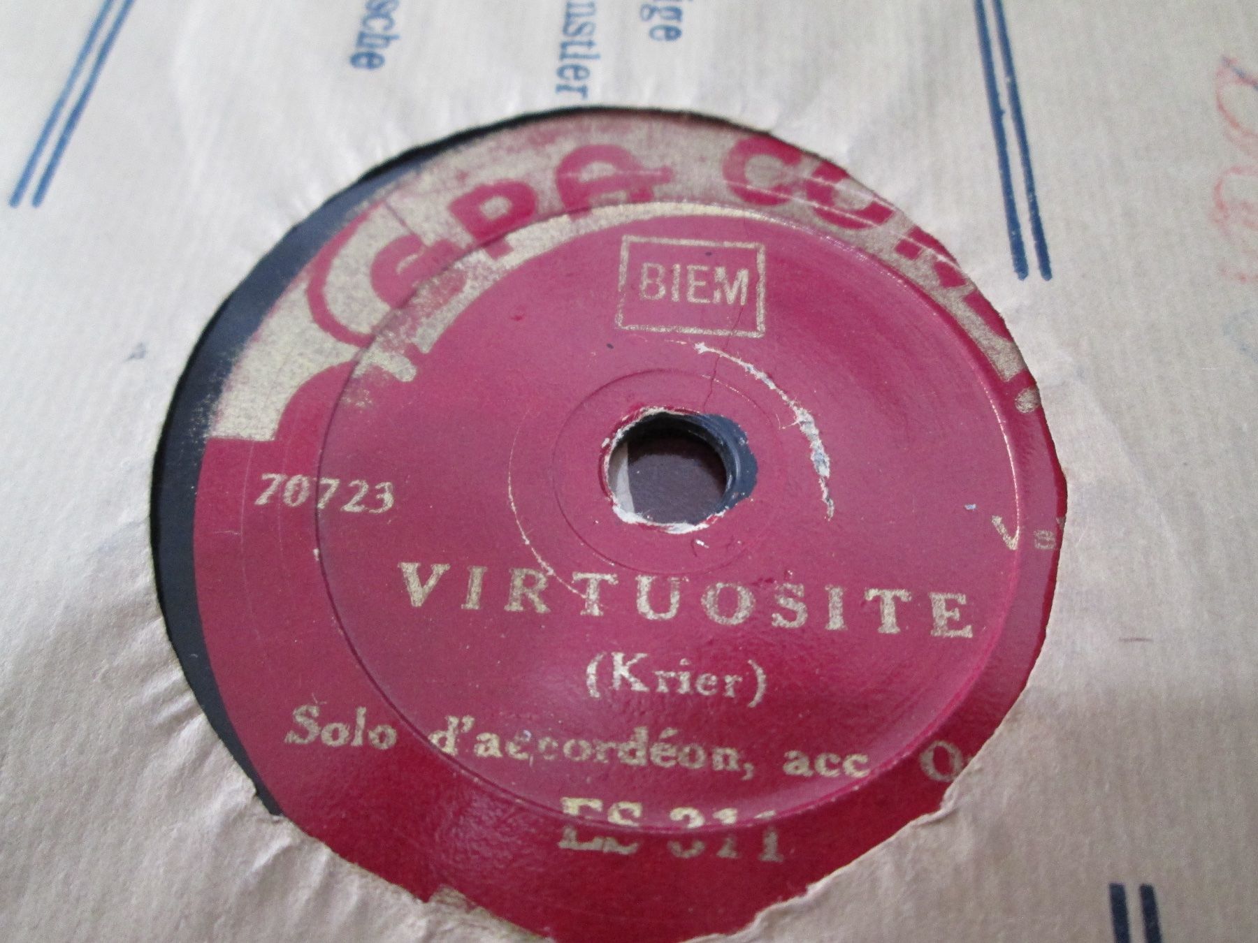 Schallplatten: DISQUES 78 TOURS – Gebraucht aus Lausanne von Leag 7