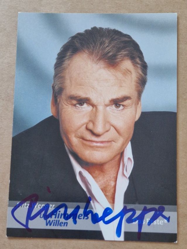 Autografi: Fritz Wepper - Um Himmels Willen - handsigniert – Usato da Menziken venduto da Autogramme