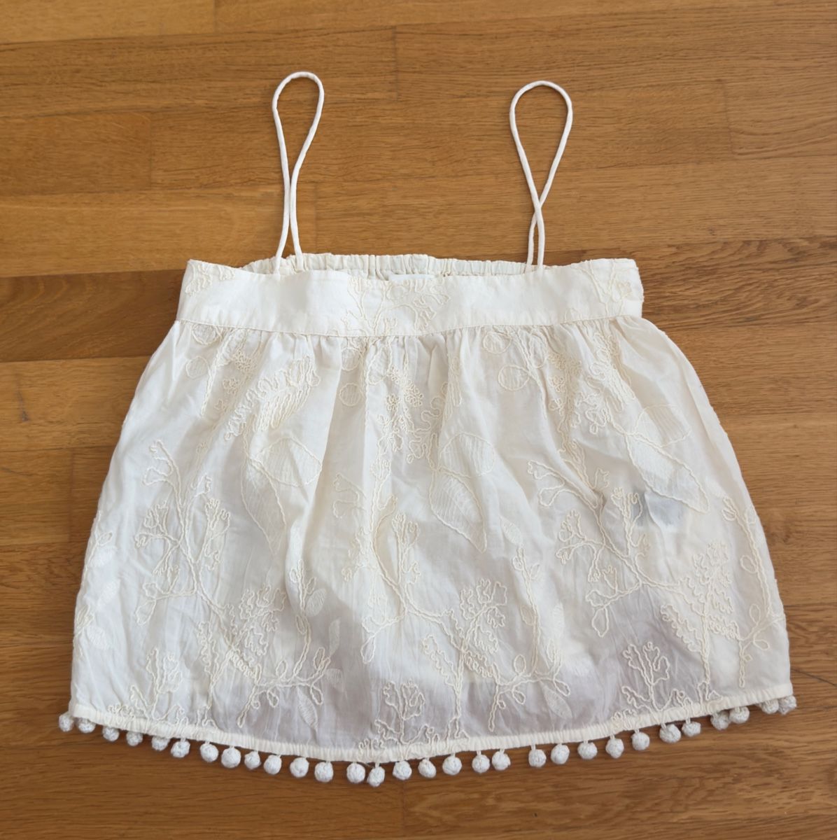 H&M Top: H&M Damen Top weiss bestickt – Nuovo (secondo la descrizione) da Bassersdorf venduto da Bassi55