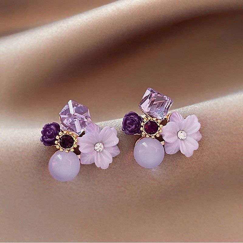 Orecchini pendenti & Orecchini a lobo: Neue Blumen-Ohrringe – Nuovo e nell'imballaggio originale da Murten venduto da Alicetea