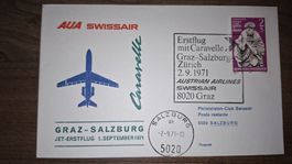 Swissair Graz - Salzburg 01.09.1971