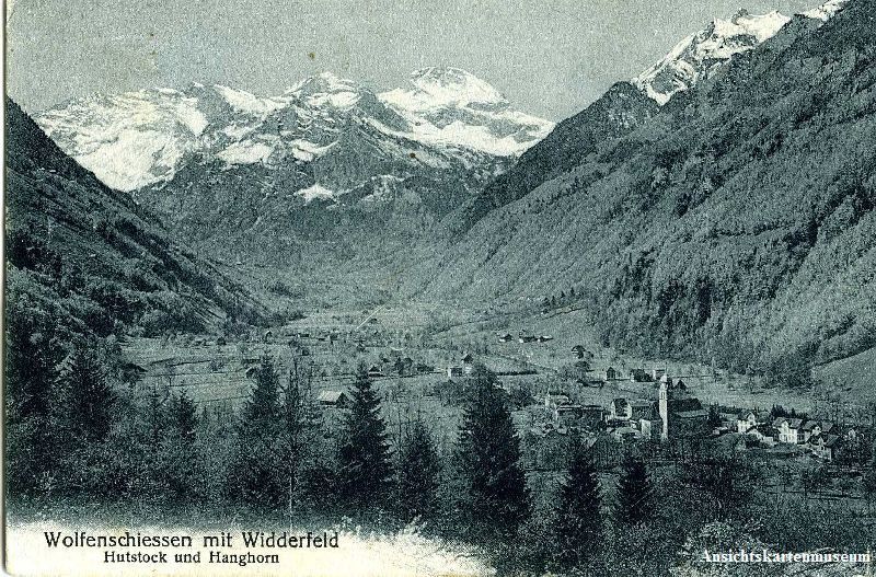 Cartoline postali: Wolfenschiessen - mit Widderfeld + 1926 – Usato da Emmenbrücke venduto da teestube