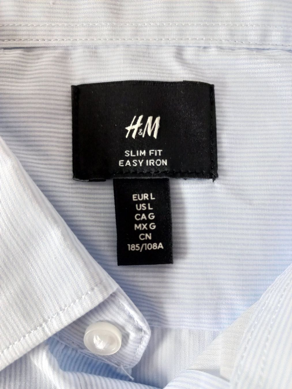 H&M Camicette: H&M Langarmbluse hellblau gestreift, Gr. L, fabrikneu – Nuovo e nell'imballaggio originale da Wettingen venduto da tonia3 3
