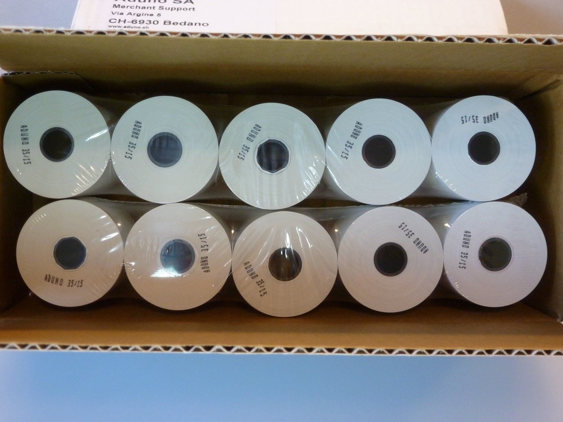 Carta: 20 Thermopapier Rollen Aduno SA – Nuovo e nell'imballaggio originale da Gwatt (Thun) venduto da Nocturnal_99 3