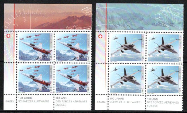 Tutti i francobolli: 100 Jahre Schweizer Luftwaffe, Randausschnitte, ** – Nuovo (secondo la descrizione) da Bonstetten venduto da Pinguin75