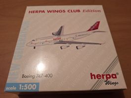 Herpa Wings Club Boeing 747-400  1:500