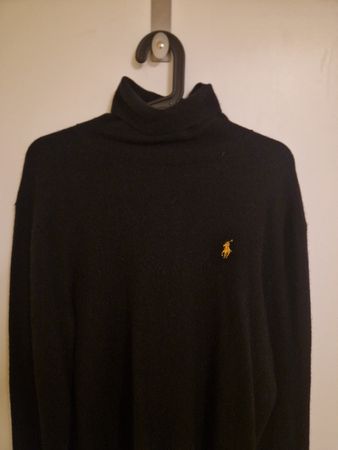 Polo Ralph Lauren Rollkragenpullover, Schwarz, Grösse L