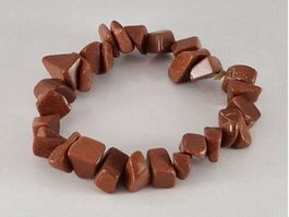 Splitterarmband Brown Goldstone/Goldfluss Heilsteine
