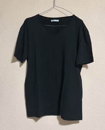 T-shirt nera Zara basic, come nuova! Taglia XL👕