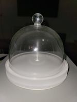 Mealplak, Butter Dish With Cloche White, Pralinen Glas, 🎀