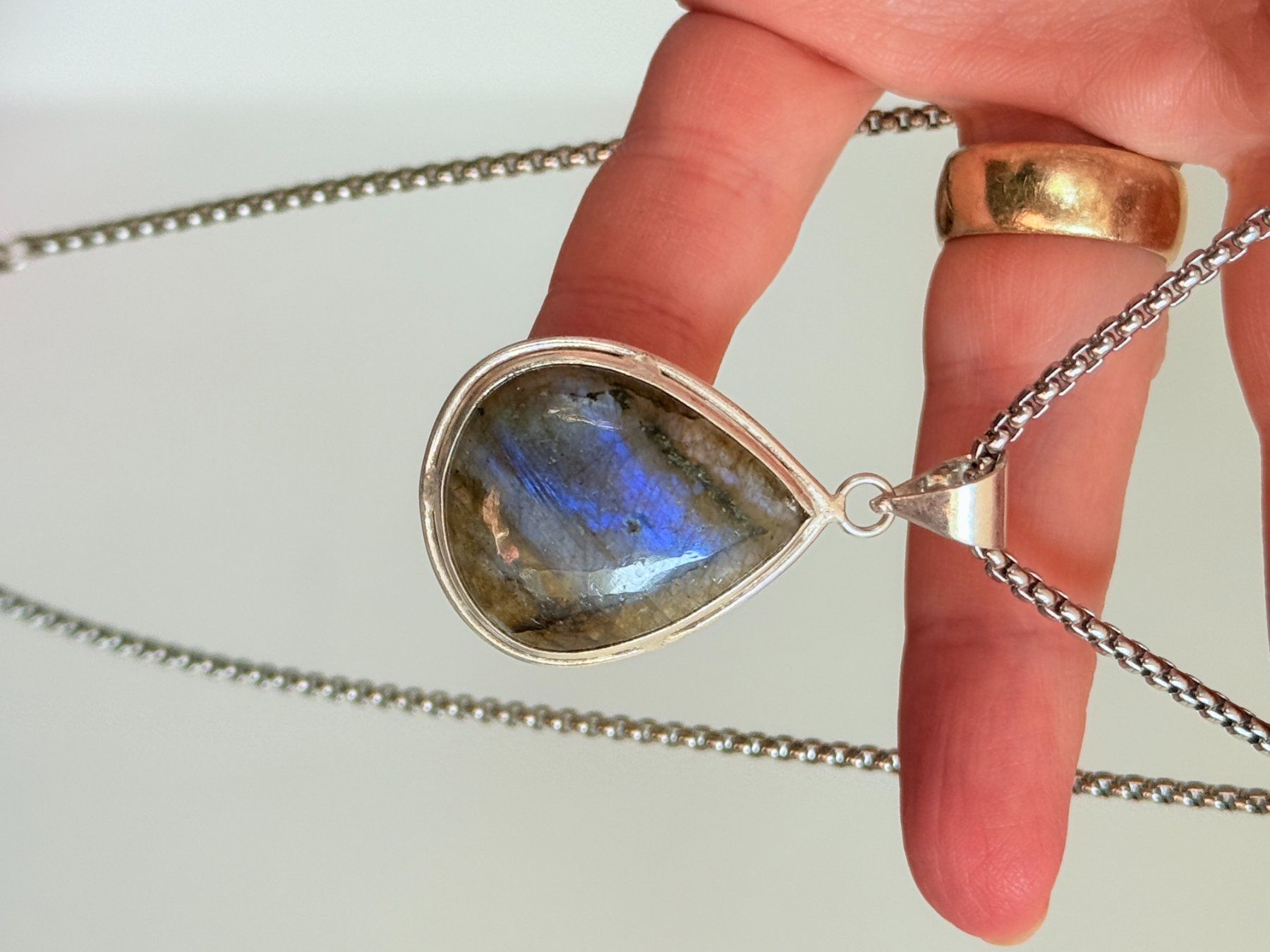 Catenine: Collier Labradorite  - Élégant & Unique! – Nuovo e nell'imballaggio originale da Genève venduto da AGBERG 4